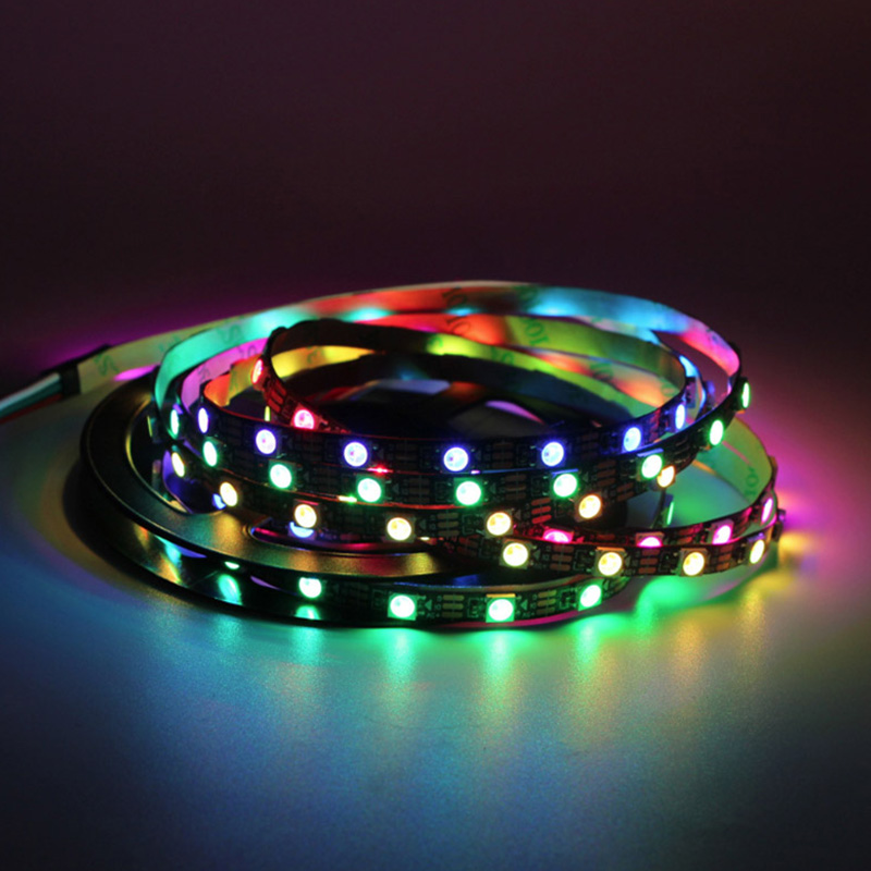 DC5V Narrowest 3mm/0.12in Wide SK6812 RGB 2020SMD 60LEDs/M Digital Individually Addressable LED Strips - 3.28ft Roll DC5V Narrowest 3mm/0.12in Wide SK6812 RGB 2020SMD 60LEDs/M Digital Individually Addressable LED Strips - 3.28ft Roll